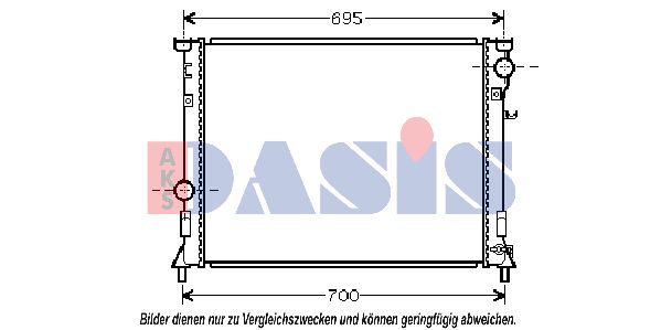 AKS DASIS Jäähdytin,moottorin jäähdytys 520025N